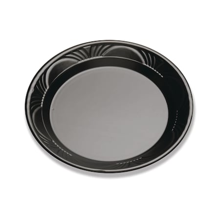 D & W Fine Pack D & W Fine Pack 9" Black Plastic Plates, PK500 BP09P-N7